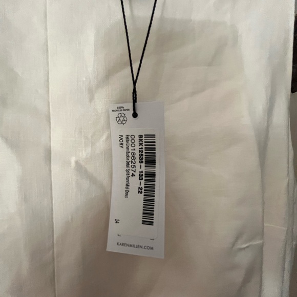 Karen Millen Ivory Linen Dress - Picture 7 of 7